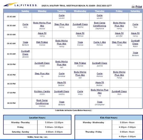 Schedule la fitness - Dec 29, 2023 · LA Fitness Group Fitness Class Schedule. 4300 DEARBORN CIRCLE, MT. LAUREL, NJ 08054 - (856) 638-0419 